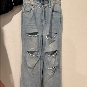 Fashion Nova Light Blue Denim Jeans